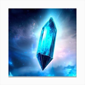 Blue Crystal Canvas Print