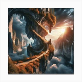 Fantasy Landscape Painting Canvas Print