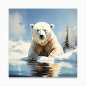 Polar bear Canvas Print