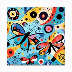 Butterflies In The Sky 2 Canvas Print