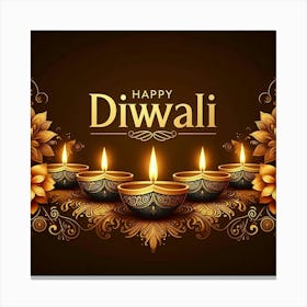 Happy Diwali Images Templates Design S (23) Canvas Print