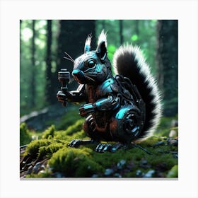 Robot Squirrel 4 Canvas Print