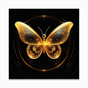 Golden Butterfly 39 Canvas Print