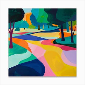 Abstract Park Collection Ibirapuera Park Sao Paulo 4 Canvas Print