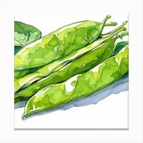 Green Peas 1 Canvas Print