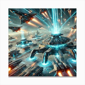 A Depiction Of The Aurora Sentinels, Advanced Anti Canvas Print