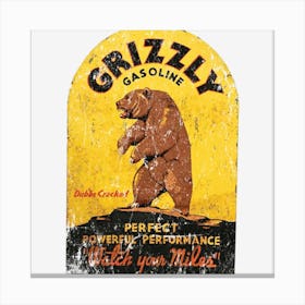 Grizzly Gasoline Canvas Print