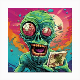 Alien Zombie Canvas Print