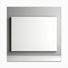 Blank Canvas On The Wall 3 Canvas Print