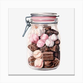 Jar Of Sweets 7 Canvas Print