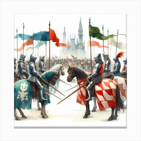 Tournament of knights 3 Canvas Print