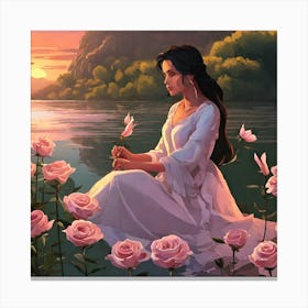 Her Jasmine Rose Canvas Print