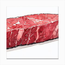 Piece Of Steak Canvas Print