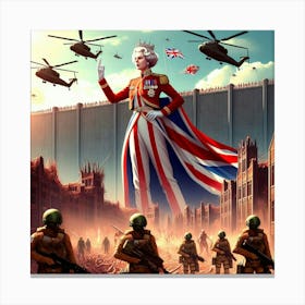 The Queen and the last Stand Canvas Print