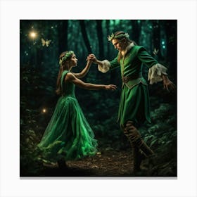 Dancing With Butterflies Canvas Print