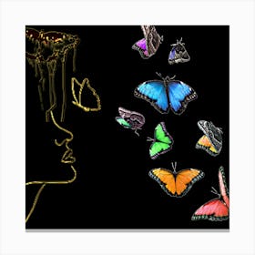 Butterfly Kiss Canvas Print