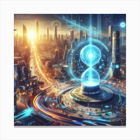 Futuristic Cityscape 5 Canvas Print