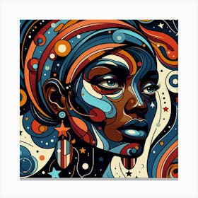 Selindara Celestial Portrait Canvas Print