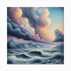 Storm sea Canvas Print
