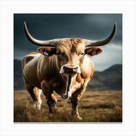 Longhorn Bull Canvas Print