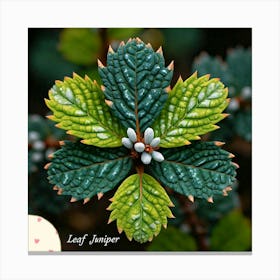 Juniper leaf Canvas Print