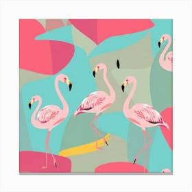 Flamingos Canvas Print