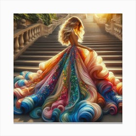 Colorful Dress Canvas Print