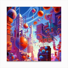 Futuristic City Canvas Print