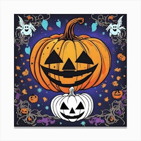 Halloween Pumpkins 2 Canvas Print