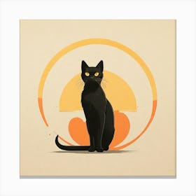 Black Cat 3 Canvas Print