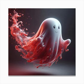Ghost In Blood 1 Canvas Print