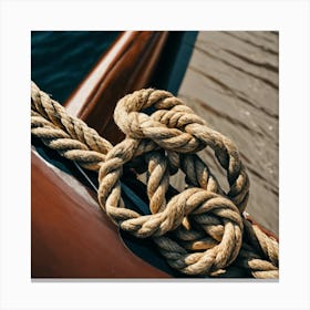 Knot On A Boat Canvas Print