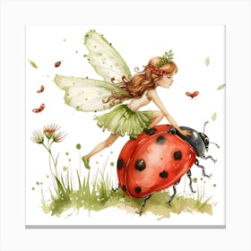 Ladybug Fairy 2 Canvas Print