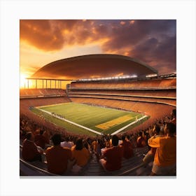Stadium At Sunset Canvas Print