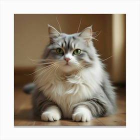 Portrait Of A Cat 6 Canvas Print