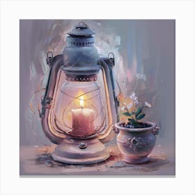 Candlelit Lantern 3 Canvas Print