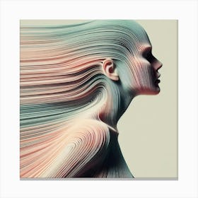 A woman's silhouette 4 Canvas Print