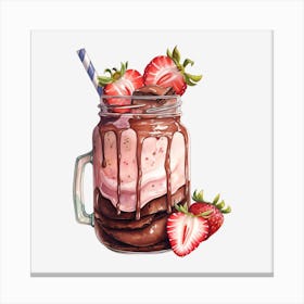 Chocolate Milkshake 2 Canvas Print