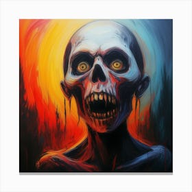 Zombie Painting Canvas Print