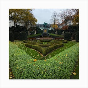 Park in Brussels, Belgium - Square Canvas Print