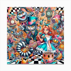 Alice In Wordeland Canvas Print