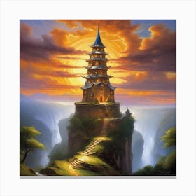 Chinese Temple 1 Canvas Print