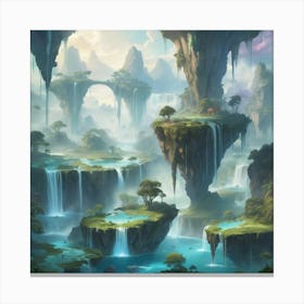 Fantasy Landscape art print Canvas Print