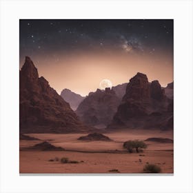 Desert Landscape Canvas Print