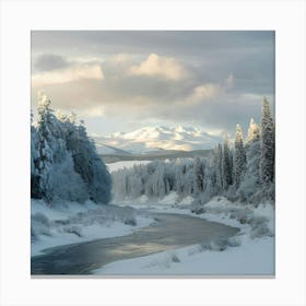 Winter Landscape - Winter Stock Videos & Royalty-Free Footage Canvas Print