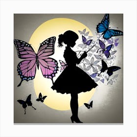 Butterfly Girl 6 Canvas Print