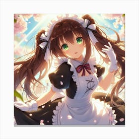 Maid Anime 3 Canvas Print