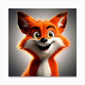 The red fox 1 Canvas Print