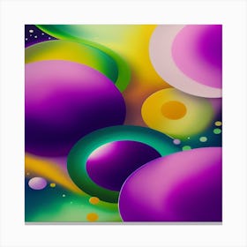 Purple Spheres Canvas Print