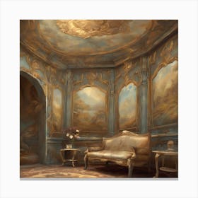 Beauty And The Beast Room Canvas Print